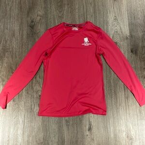 Wounded warrior pink long sleeve under armour shirt